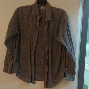 INC black and white shirt